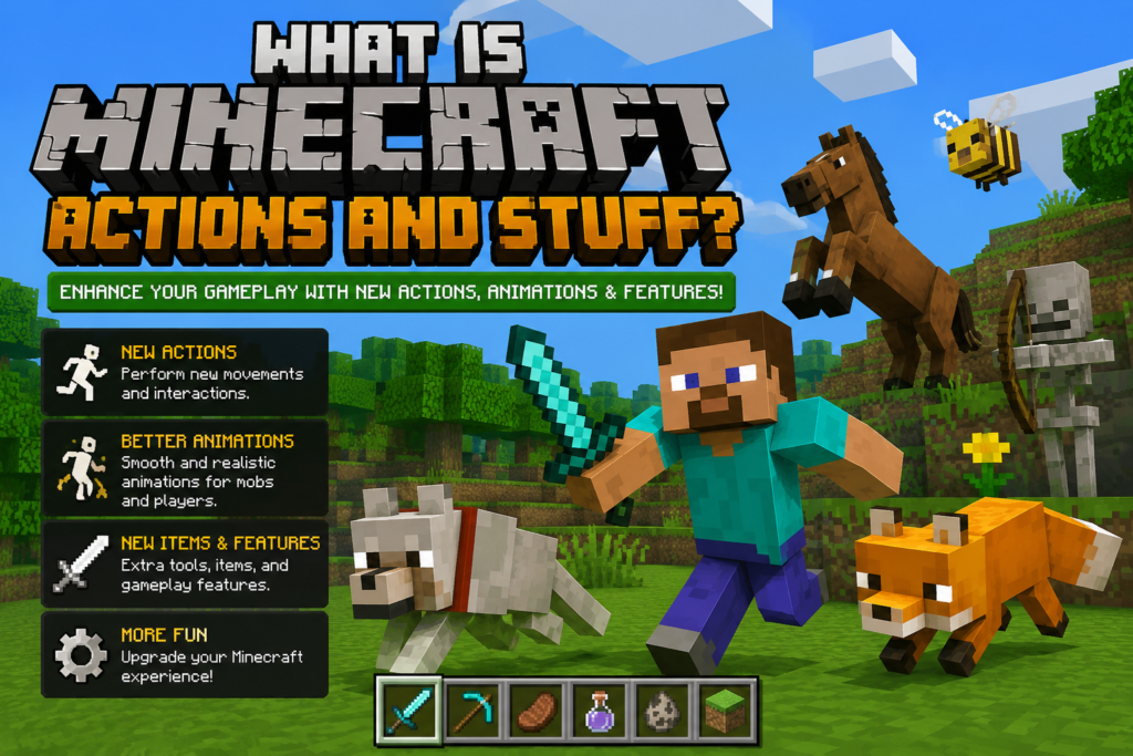 Minecraft Actions and Stuff